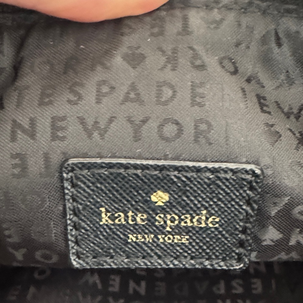 Kate Spade Black Crossbody with Gold Accents - Picture 2 of 12